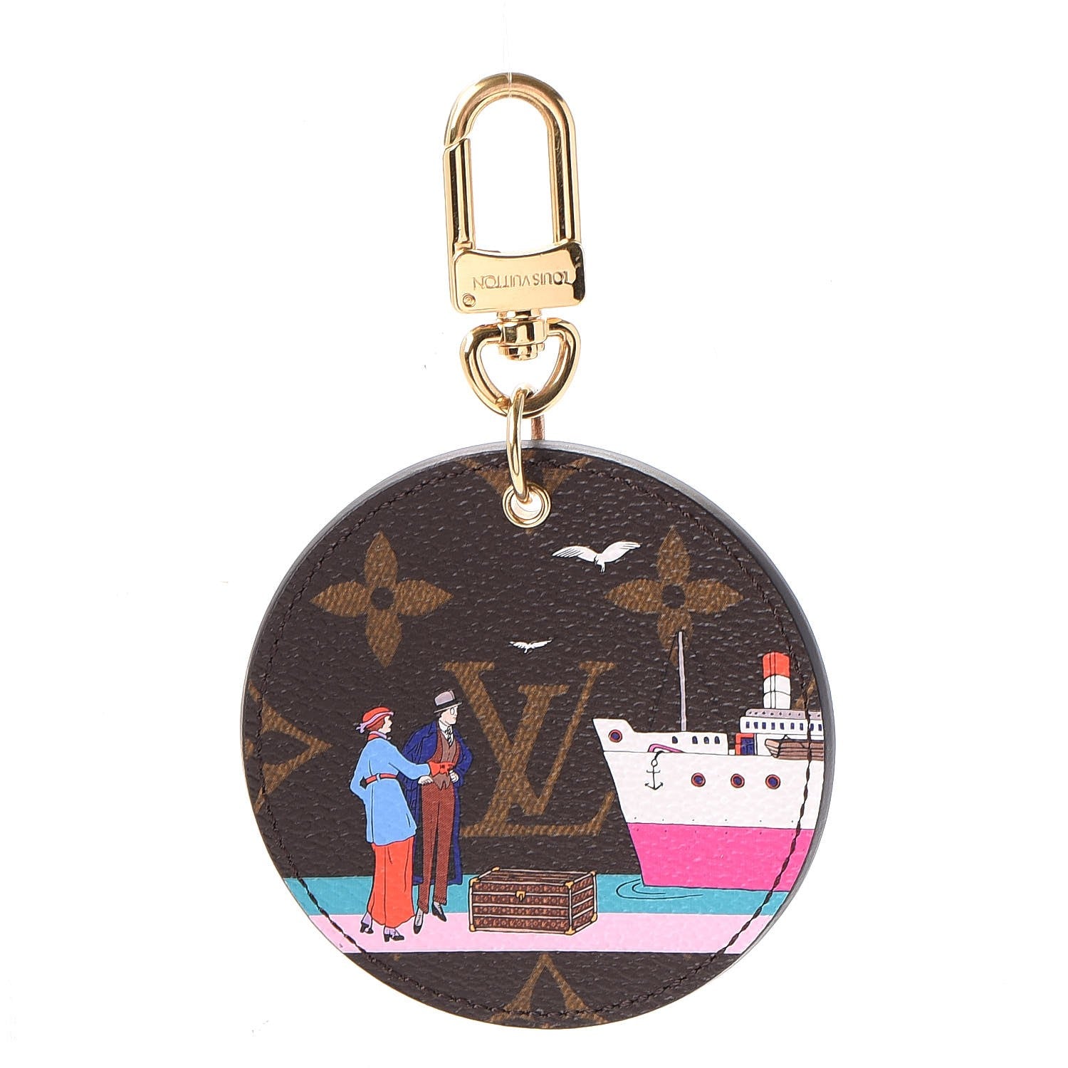 Louis Vuitton Monogram 2016 Christmas Animation Bag Charm Key Ring 1 of 7