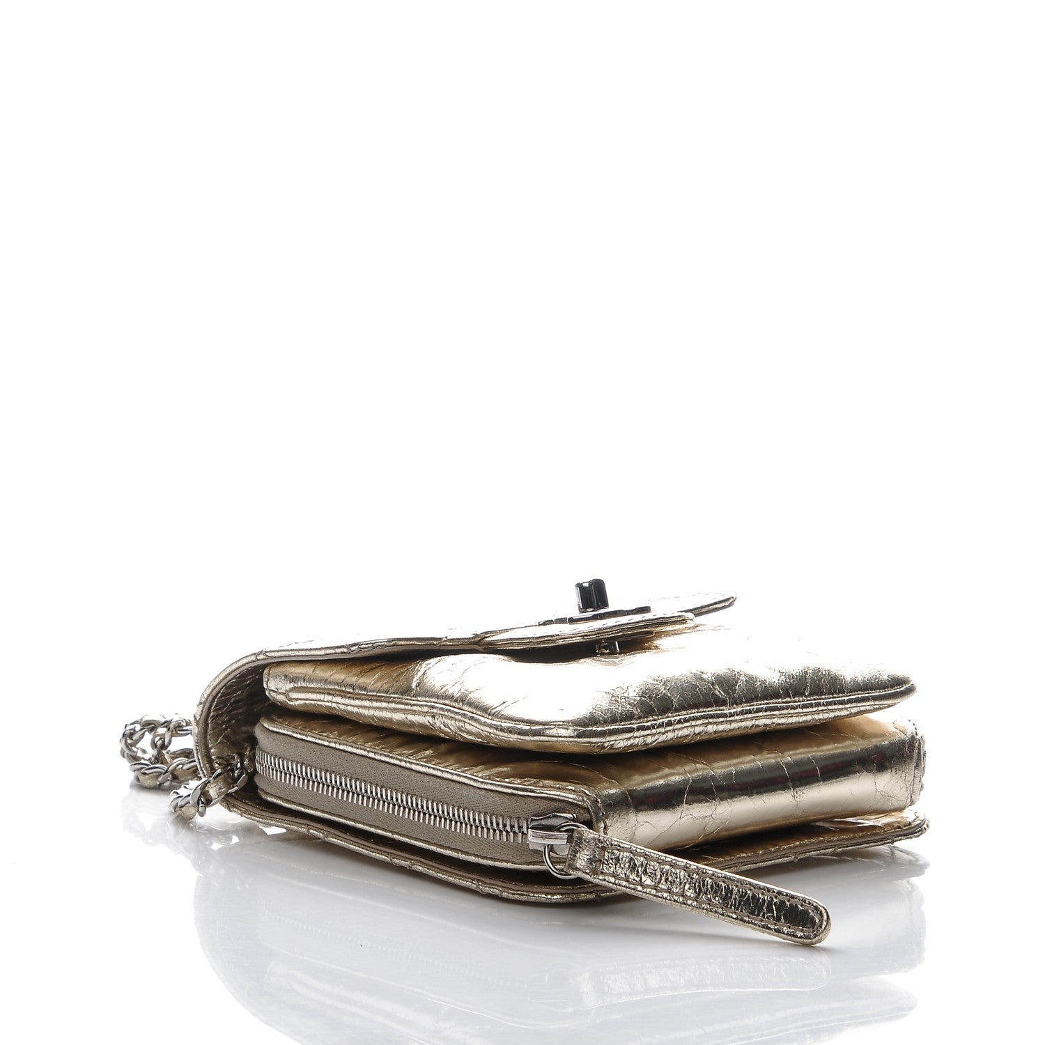 Chanel Metallic Calfskin Mini Flap Gold 4 of 8