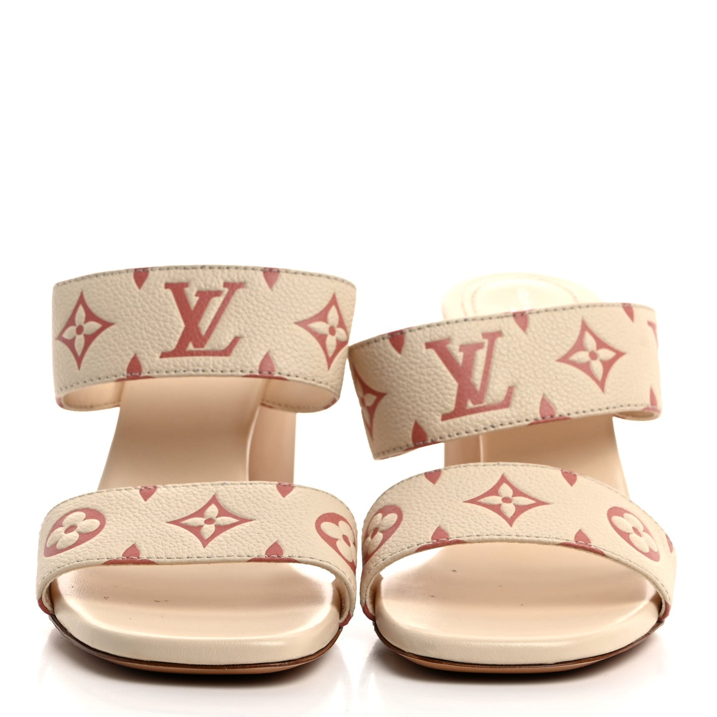 Calfskin Empreinte Silhouette Mules 38 Beige