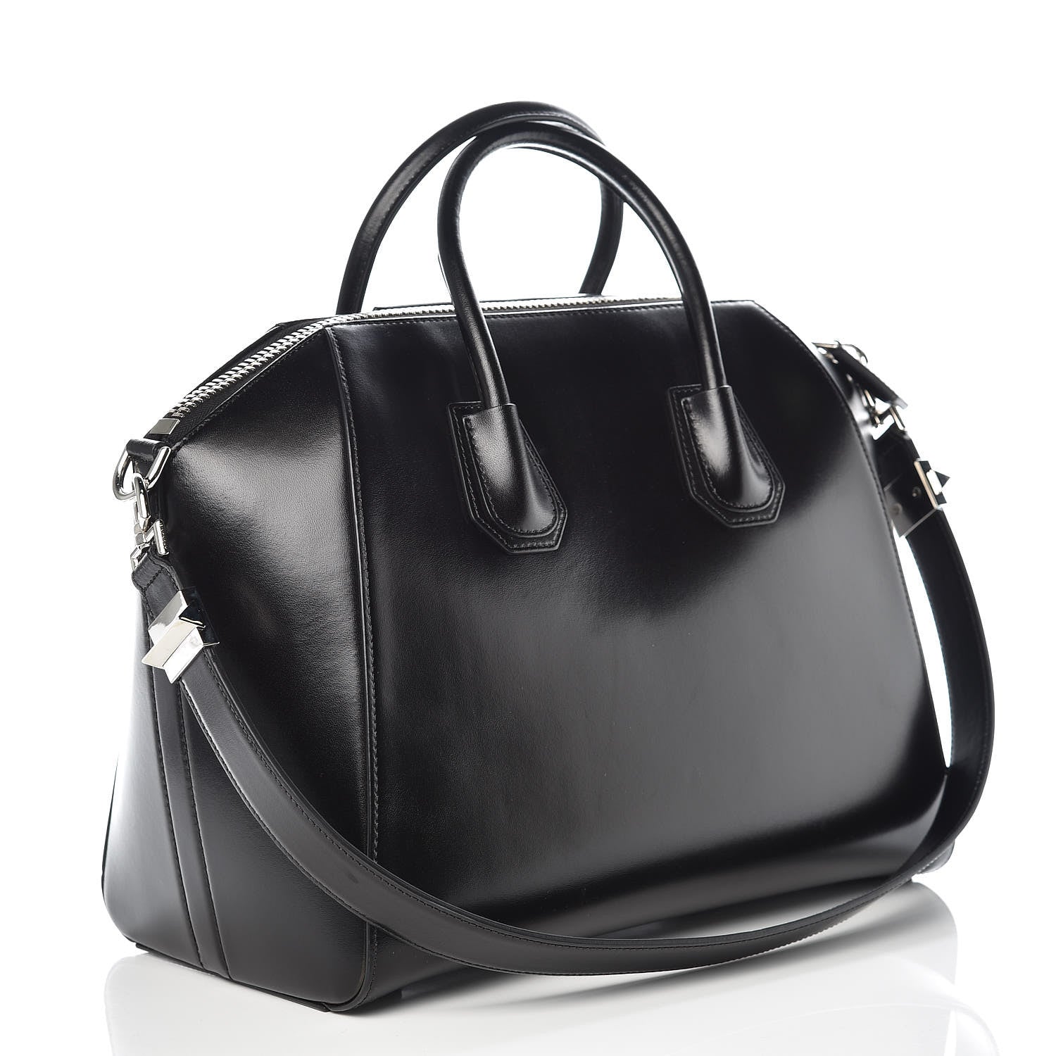Givenchy Shiny Lord Calfskin Medium Antigona Black 3 of 9