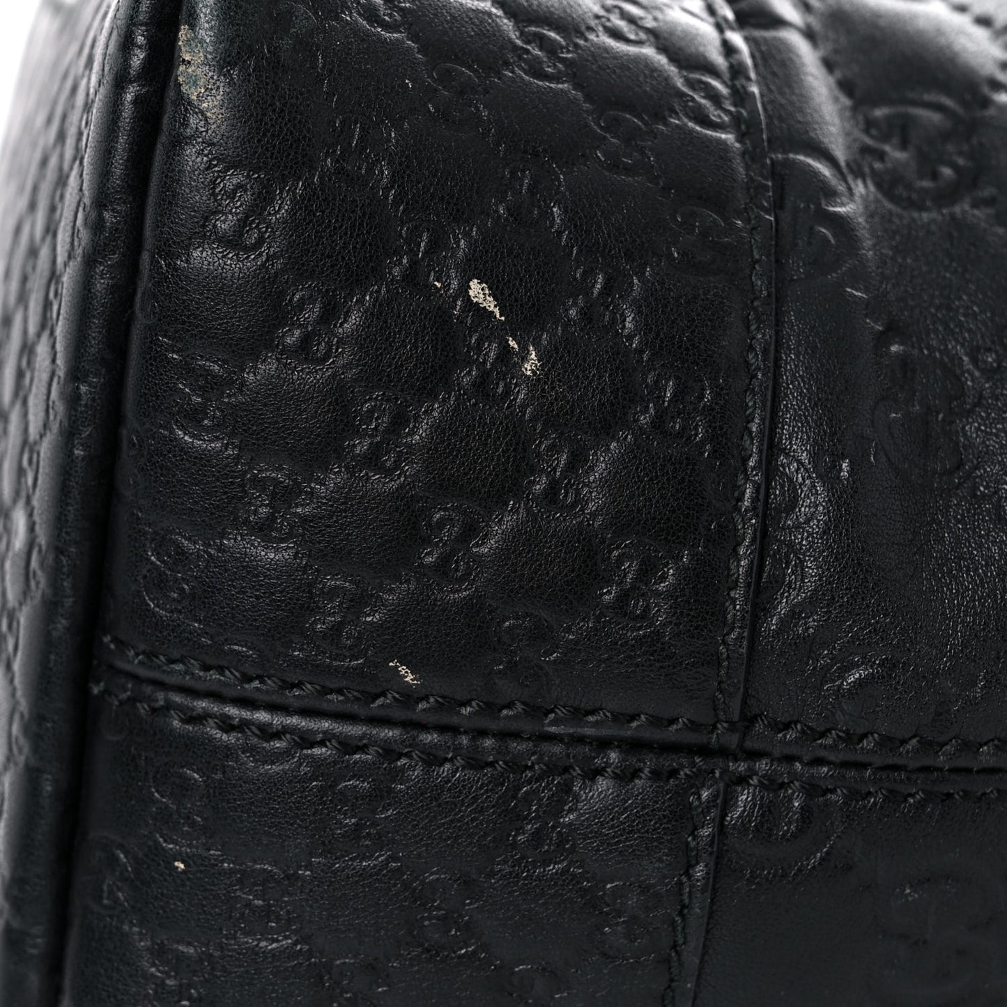 Guccissima Medium Bree Foldover Tote Black