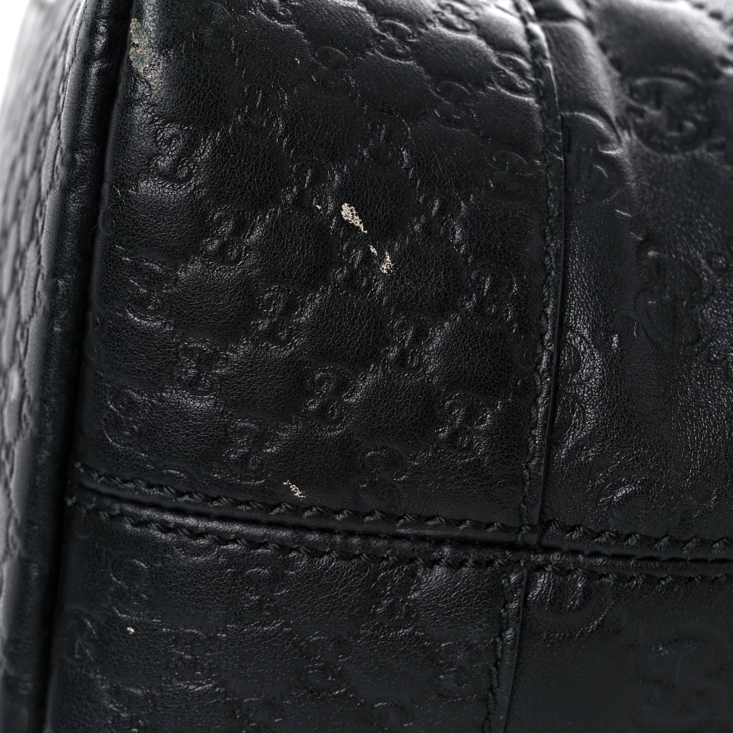 Gucci Guccissima Medium Bree Foldover Tote Black 17 of 26