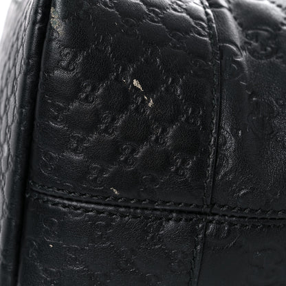Gucci Guccissima Medium Bree Foldover Tote Black 17 of 26