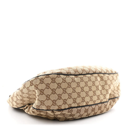Gucci Monogram Large New Ladies Web Hobo Dark Brown 4 of 11