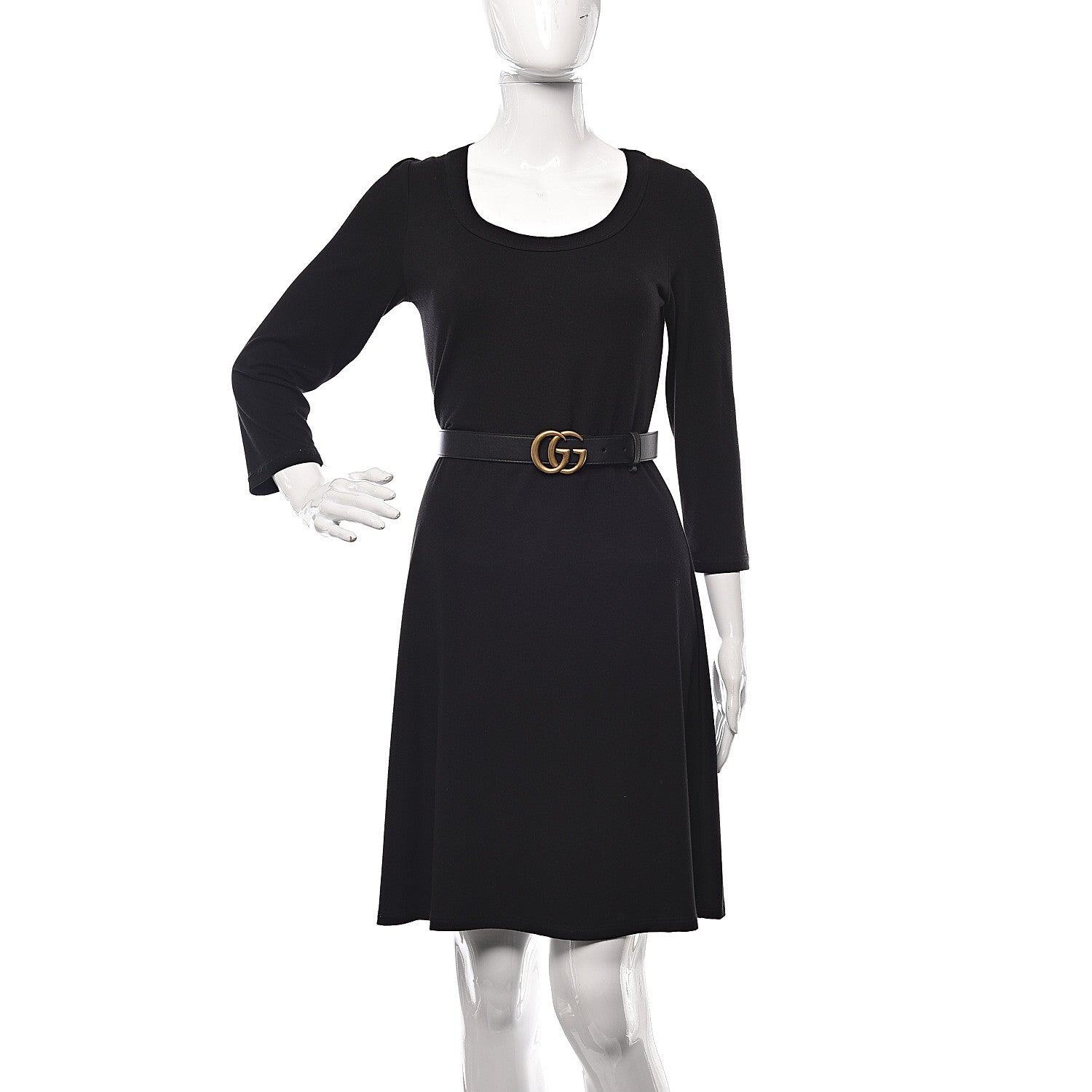 Gucci Calfskin Double G 30mm Belt 95 38 Black 2 of 7