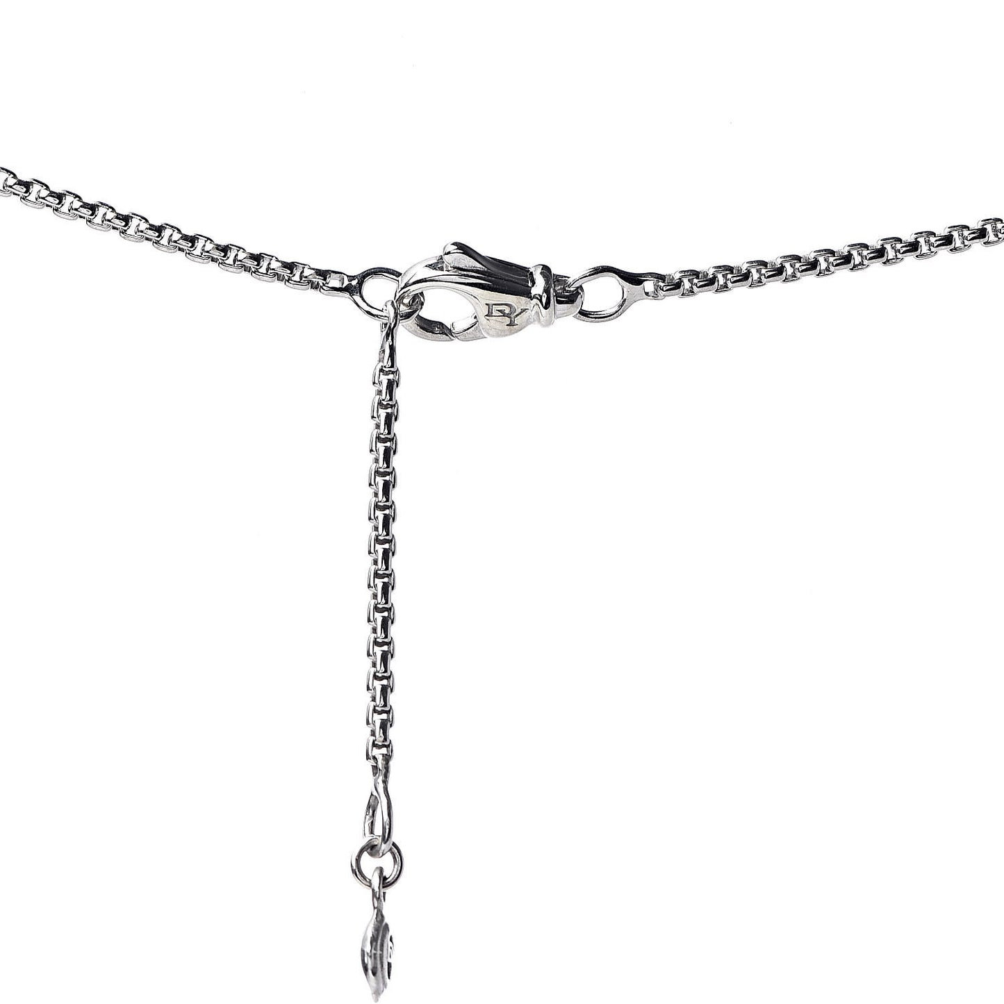 Sterling Silver Diamond Pearl 8mm Crossover Pendant Necklace