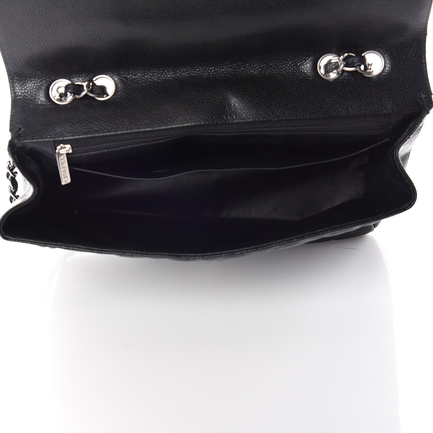 Chanel Caviar Quilted Jumbo Single Flap Black 5 of 23