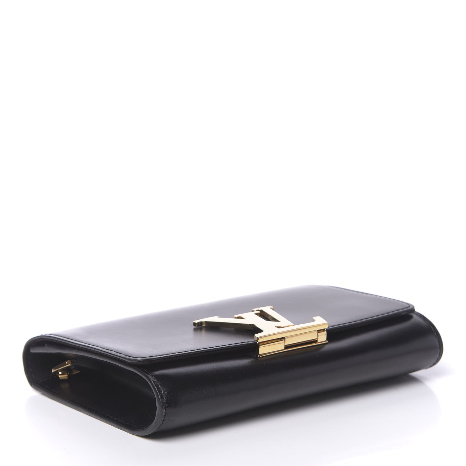 Louis Vuitton Calfskin Chain Louise MM Black 4 of 9