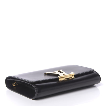 Louis Vuitton Calfskin Chain Louise MM Black 4 of 9