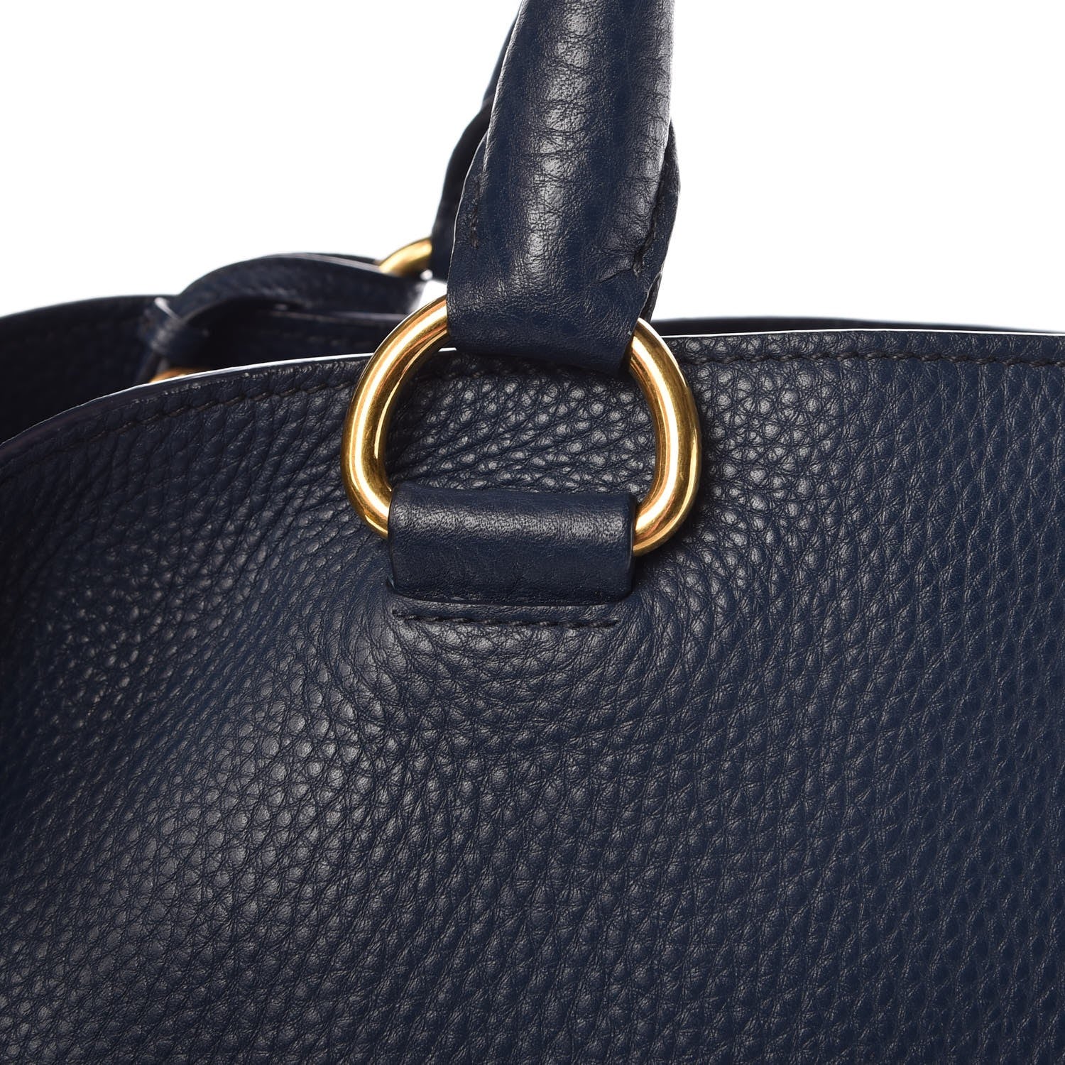 Prada Vitello Daino Tote Bluette 10 of 13