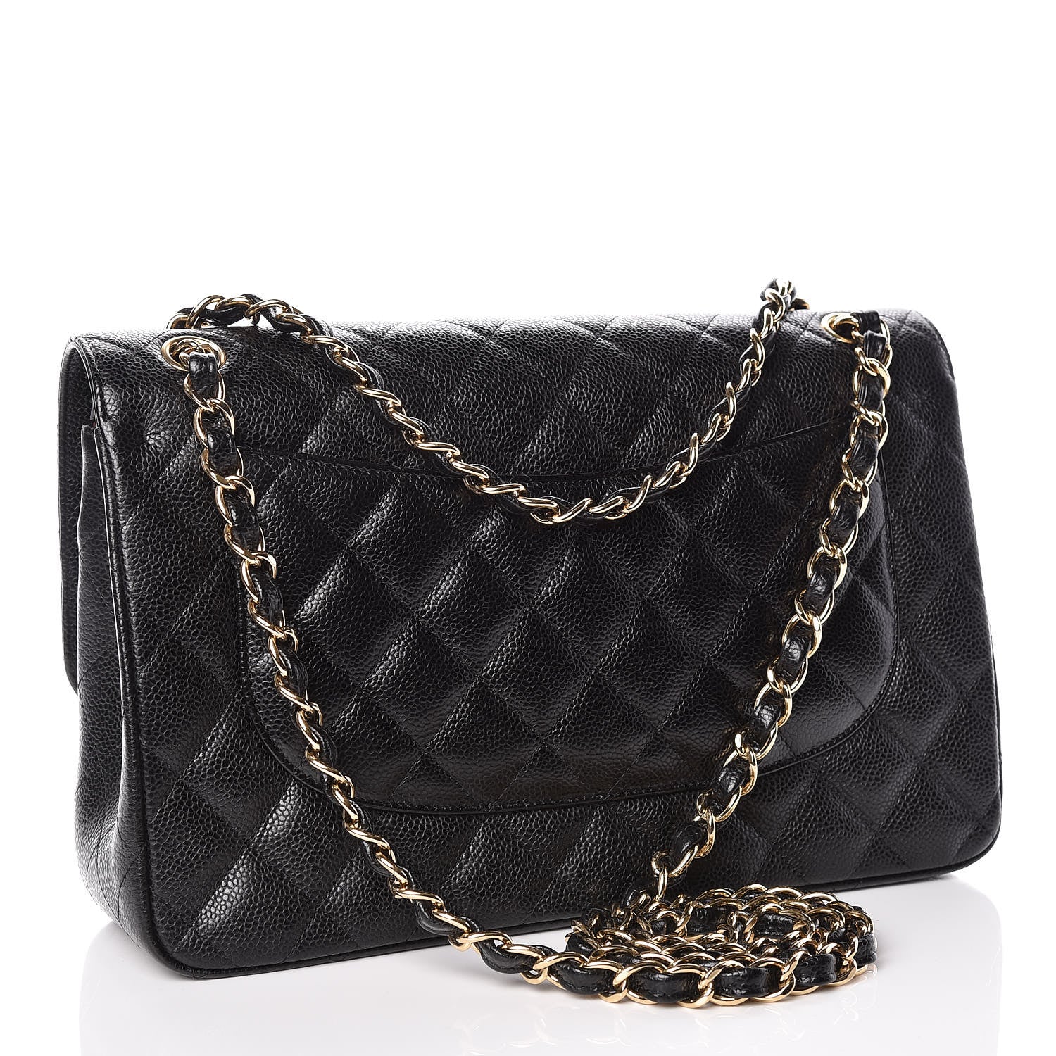 Chanel Caviar Quilted Jumbo Double Flap Black 3 of 9