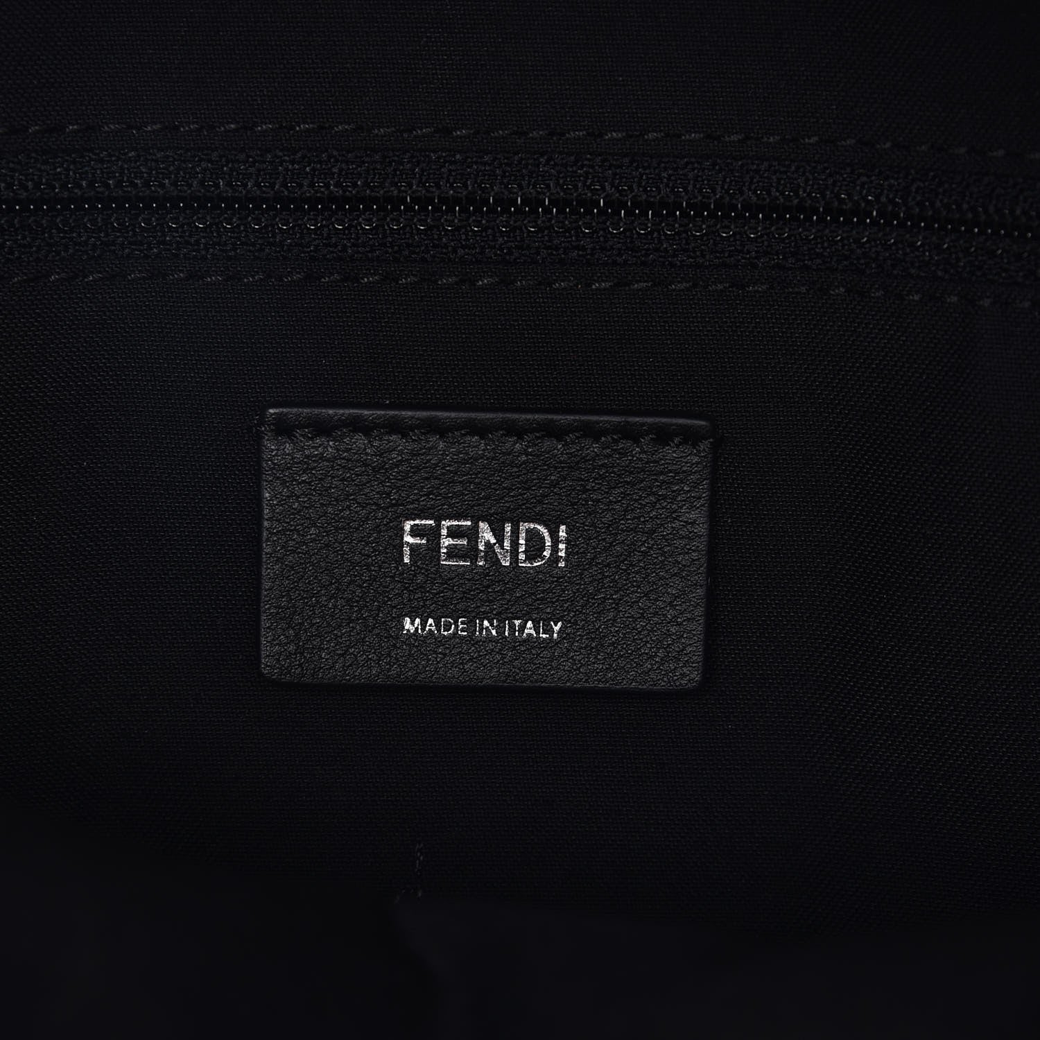 Fendi Nylon Vitello Dolce Goat Fox Fur Crocodile Monster Eyes Mini Backpack Black Sunflower 6 of 7