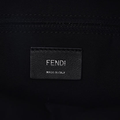 Fendi Nylon Vitello Dolce Goat Fox Fur Crocodile Monster Eyes Mini Backpack Black Sunflower 6 of 7