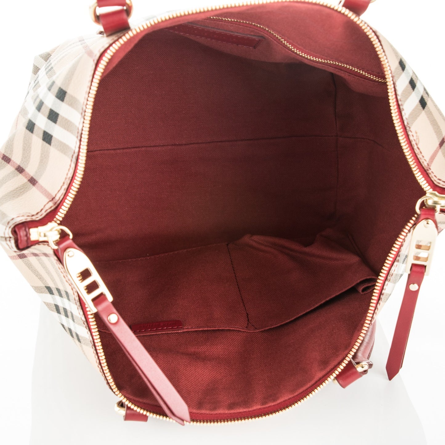 Haymarket Check Small Salisbury Tote Military Red