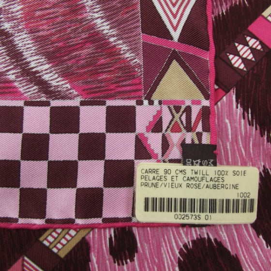 Silk Pelages Et Camouflages Scarf 90