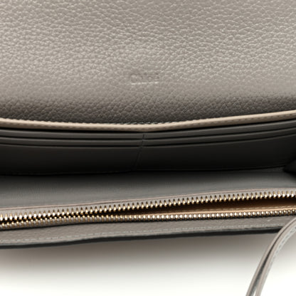 Chloe Calfskin Alphabet Long Wallet Cashmere Grey 5 of 6