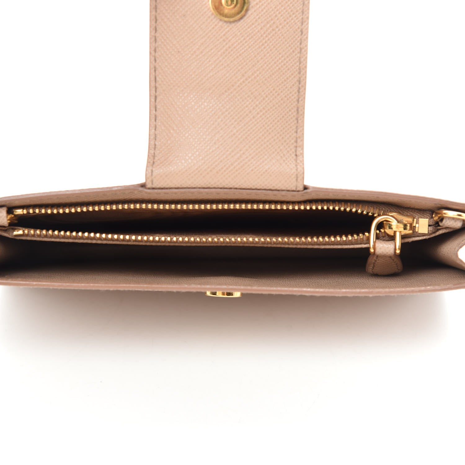 Prada Saffiano Metal Mini Chain Wallet Cammeo 5 of 9