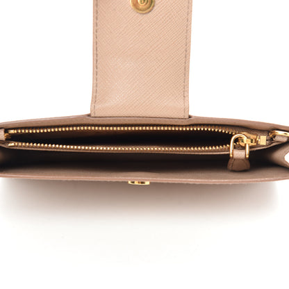 Prada Saffiano Metal Mini Chain Wallet Cammeo 5 of 9