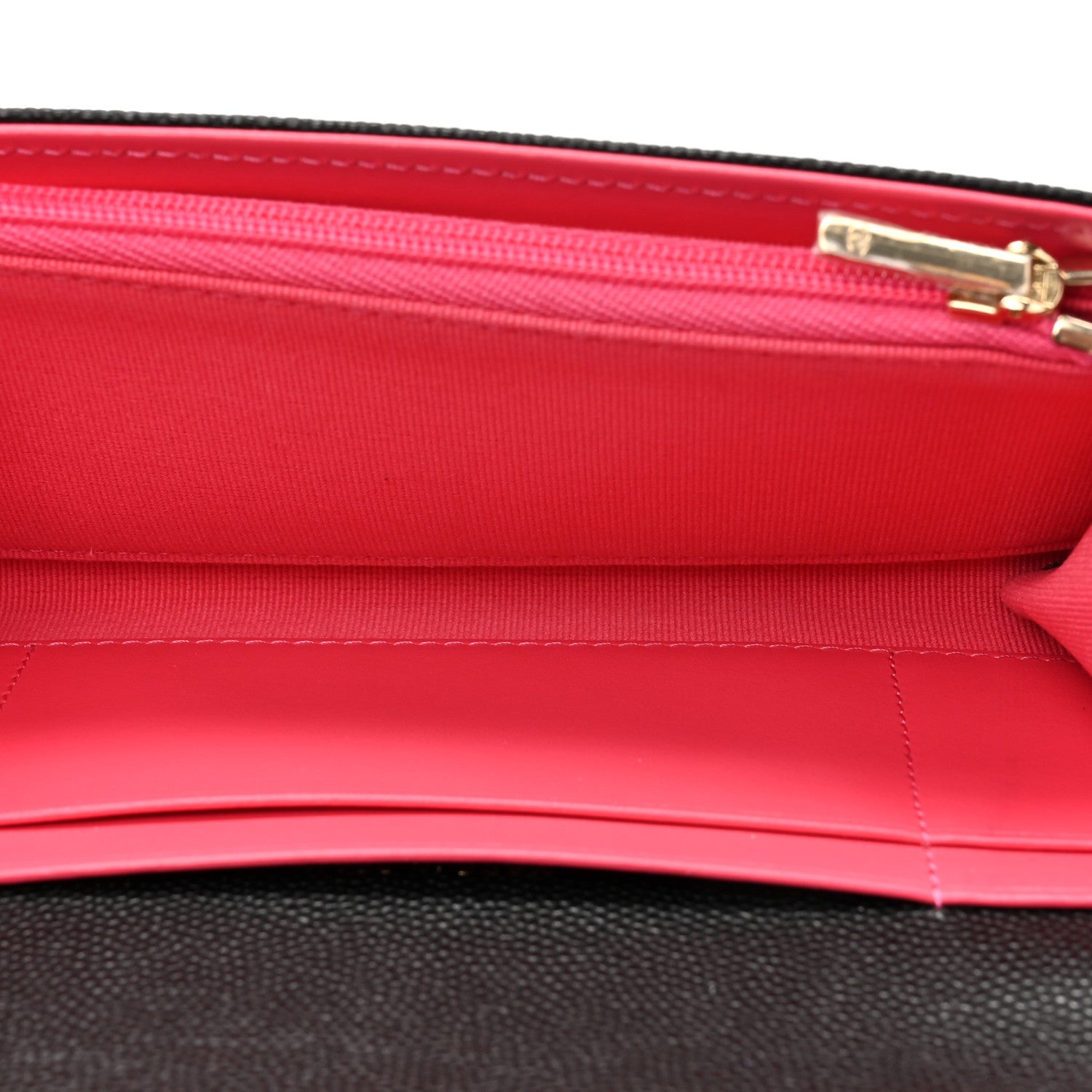 Chanel Caviar Metal Perforated Quilted CC Flap Wallet Black 5 of 9