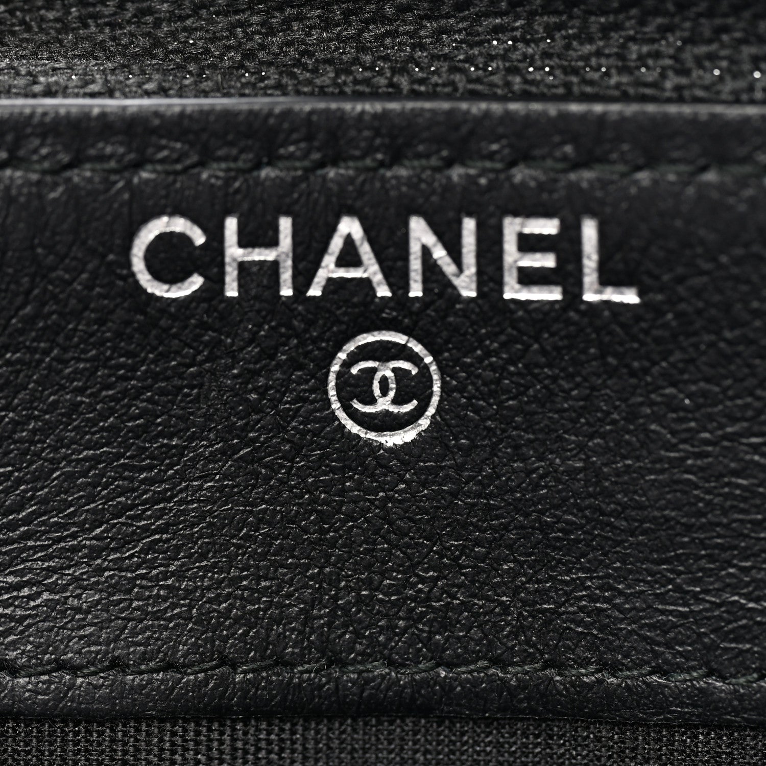 Chanel Caviar Chevron Quilted Zip Around Boy Wallet Black 6 of 9
