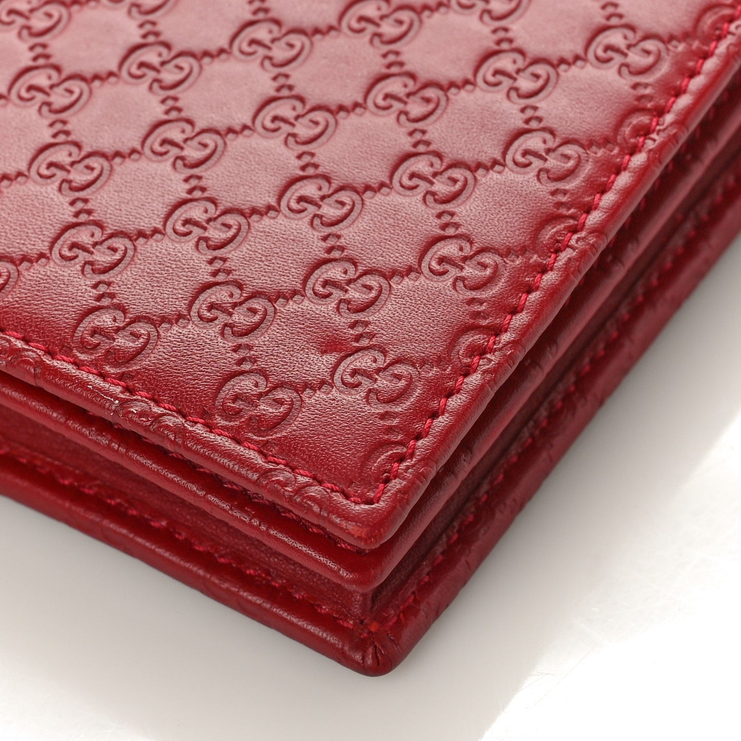 Microguccissima Crossbody Wallet Red