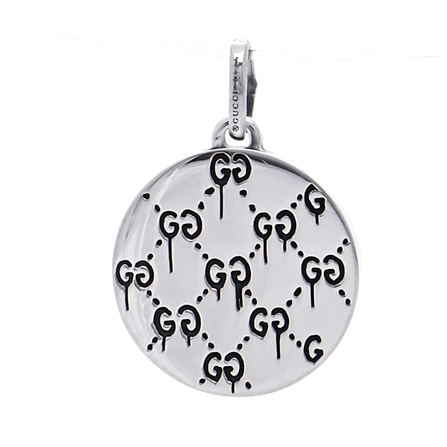 Sterling Silver Enamel GucciGhost UFO Egg Charm Pendant