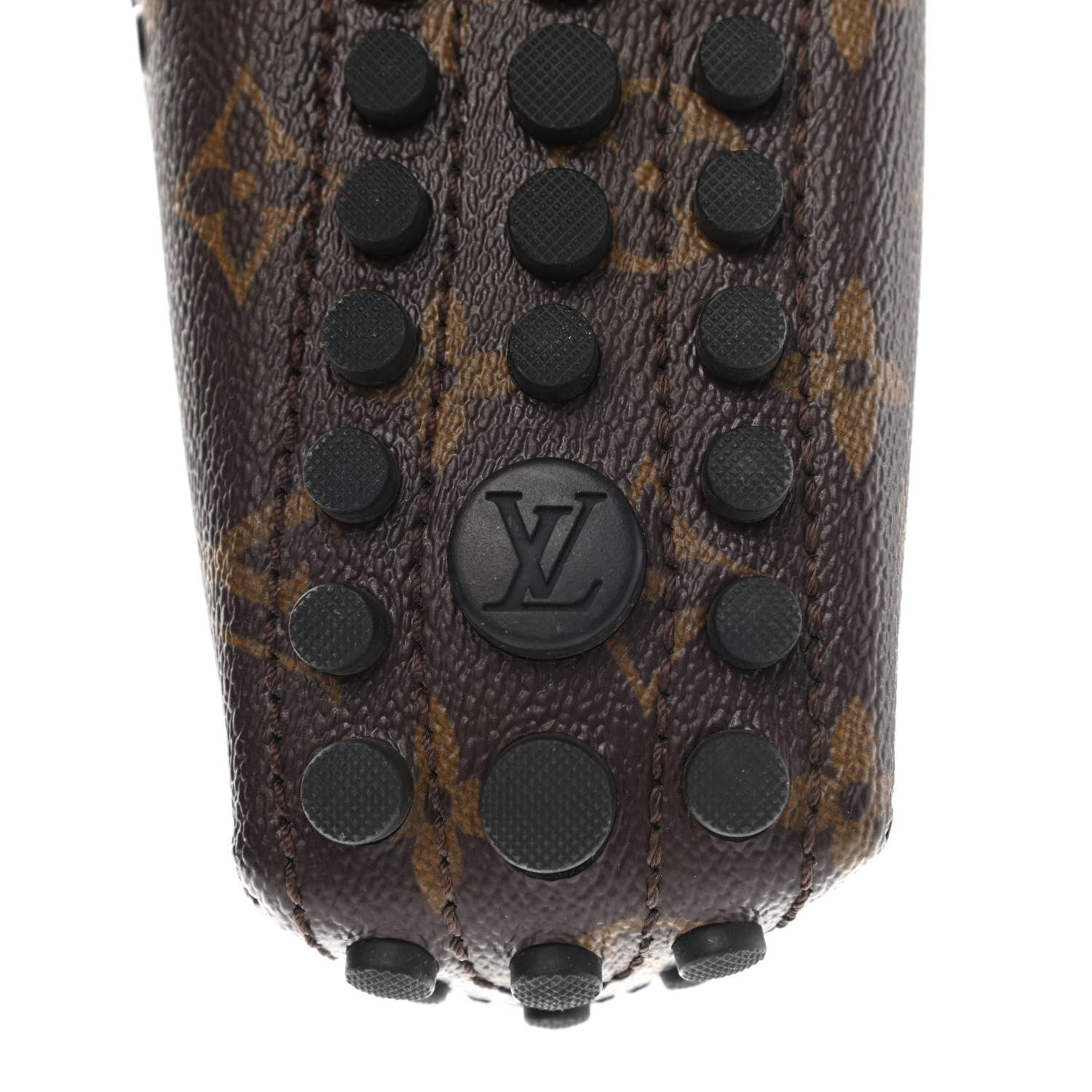 Louis Vuitton Monogram Mens Arizona Car Shoe Moccasin Loafers 39 Macassar 6 of 10