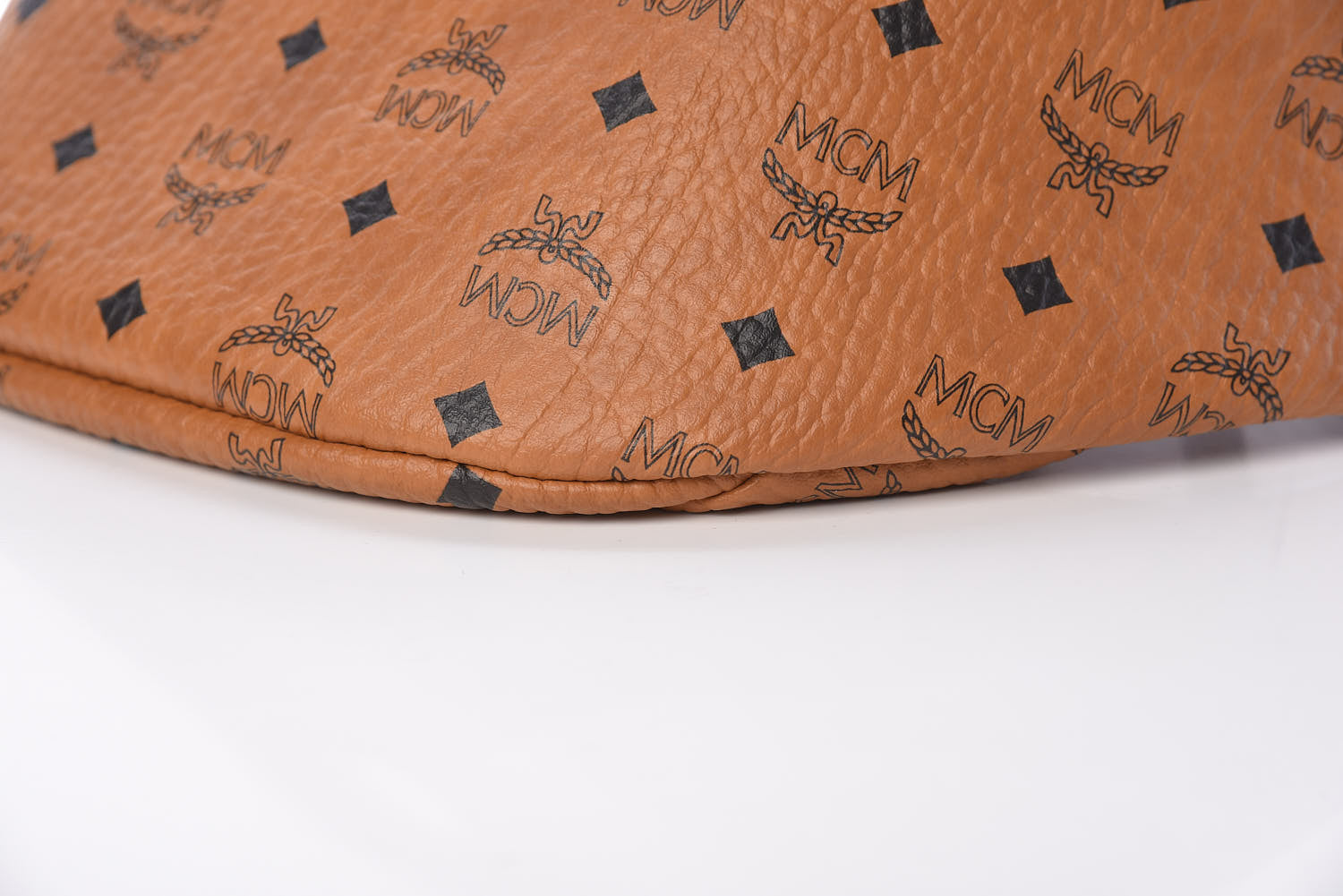 MCM Visetos Stark Belt Bag Cognac 9 of 10