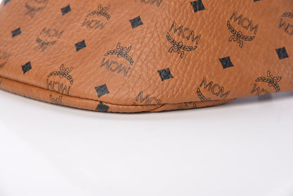 MCM Visetos Stark Belt Bag Cognac 9 of 10