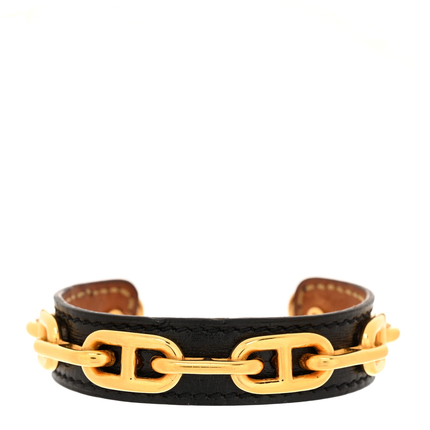 Hermes Box Chaine d'Ancre Cuff Black 1 of 5