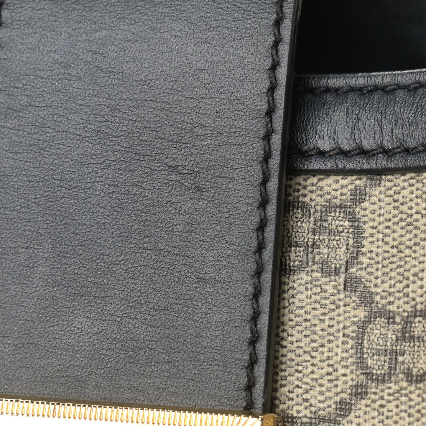 GG Supreme Monogram Medium Padlock Tote Black