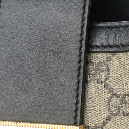 Gucci GG Supreme Monogram Medium Padlock Tote Black 11 of 14