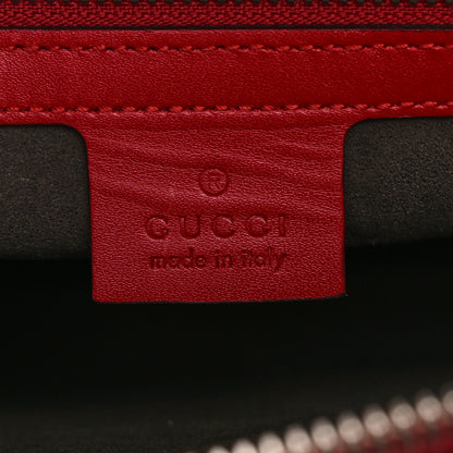 Gucci Guccissima Signature Messenger Bag Hibiscus Red 6 of 11