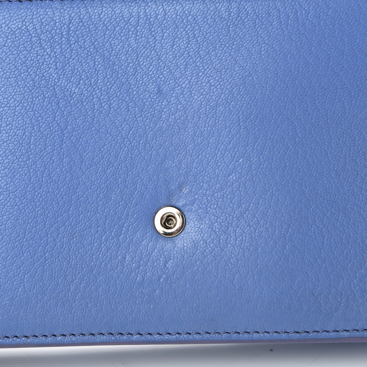 Sugar Goatskin Pandora Chain Wallet Blue