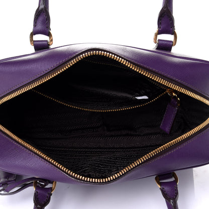 Prada Saffiano Lux Bowler Iris 5 of 10