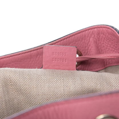 Gucci GG Monogram Calfskin Bucket Bag Pink 9 of 12