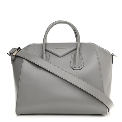 Givenchy Shiny Lord Calfskin Medium Antigona Pearl Grey 1 of 11