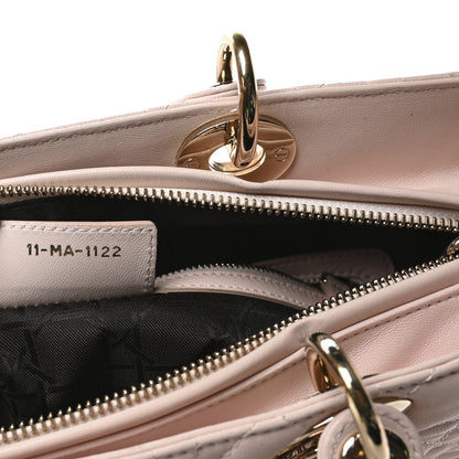 Christian Dior Lambskin Cannage Large Lady Dior Light Pink 7 of 10