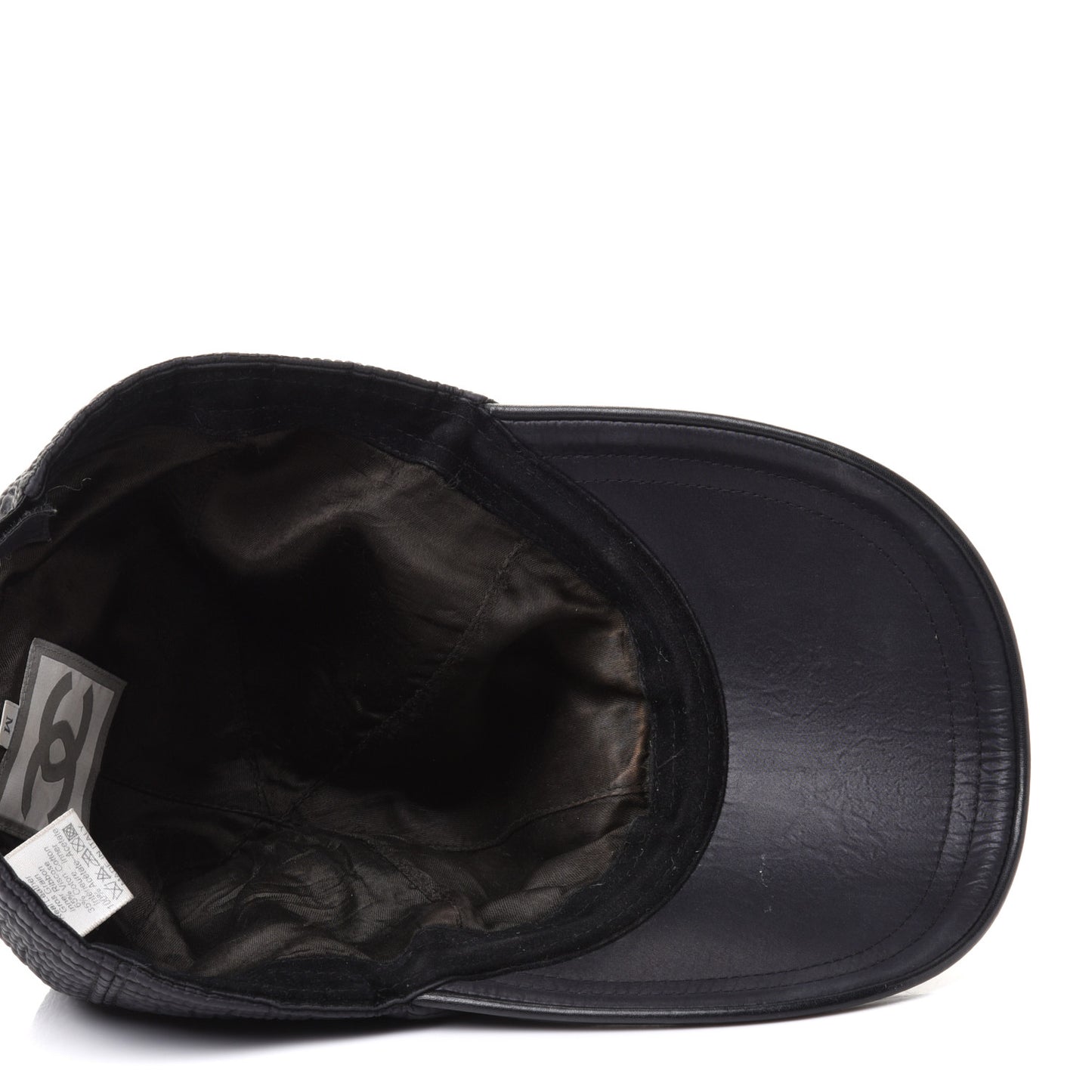 Nylon Quilted Cap Hat M Black