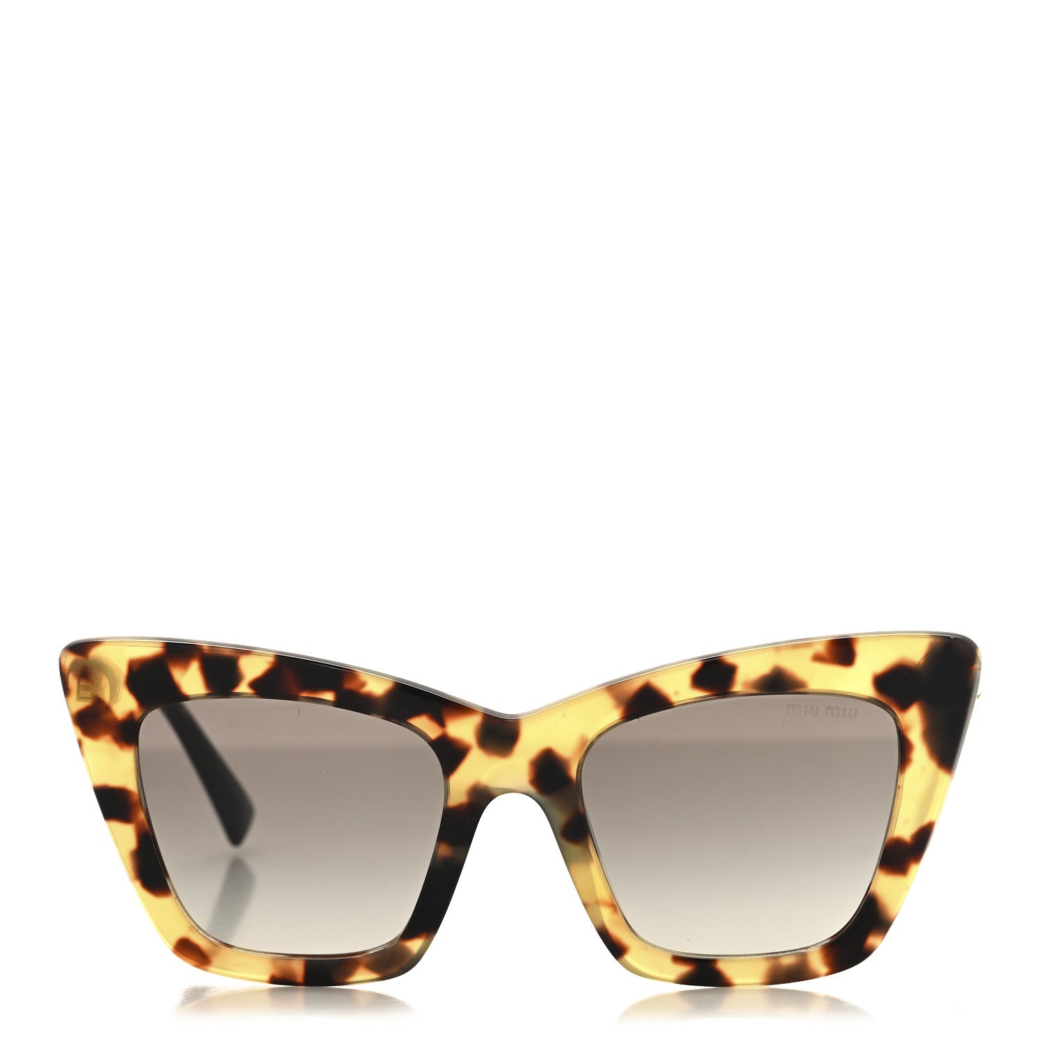 Miu Miu Acetate Metal Cat Eye SMU 01W Sunglasses Tortoise 2 of 7