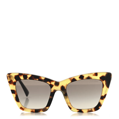 Miu Miu Acetate Metal Cat Eye SMU 01W Sunglasses Tortoise 2 of 7