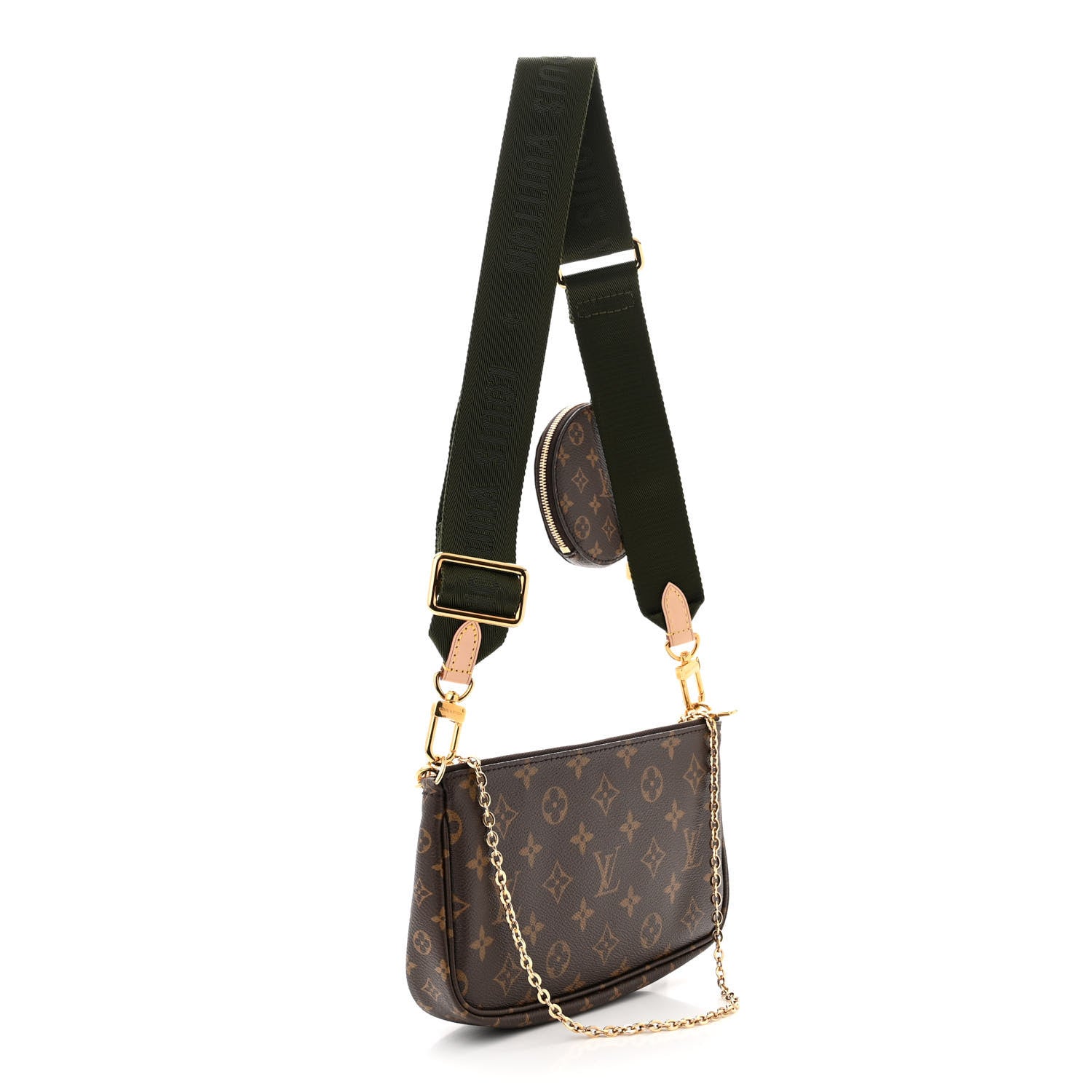 Louis Vuitton LOUIS VUITTON Monogram Multi Pochette Accessories Kaki 3 of 11