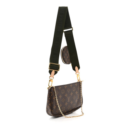 Louis Vuitton LOUIS VUITTON Monogram Multi Pochette Accessories Kaki 3 of 11