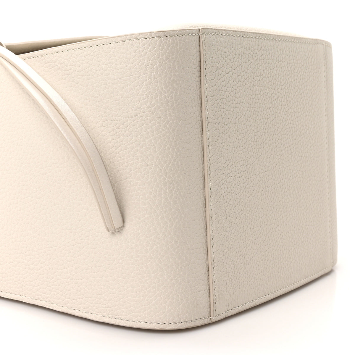 Grained Calfskin Mini Hammock Shoulder Bag Soft White