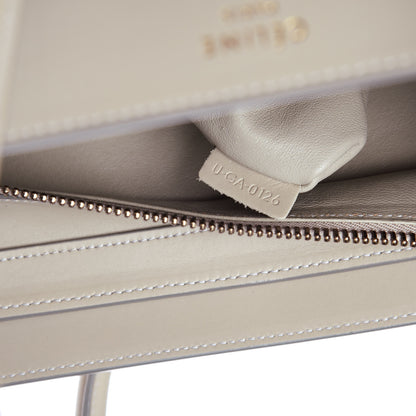 Celine Smooth Calfskin Interstice Micro Luggage Quartz 8 of 12