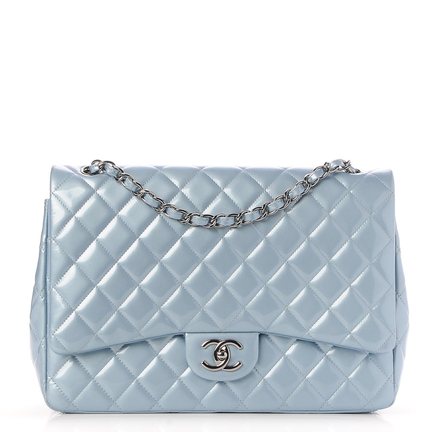 Patent Maxi Double Flap Light Blue