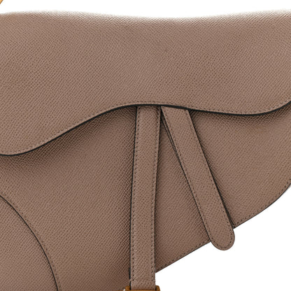 Christian Dior Grained Calfskin Saddle Bag Warm Taupe 8 of 12