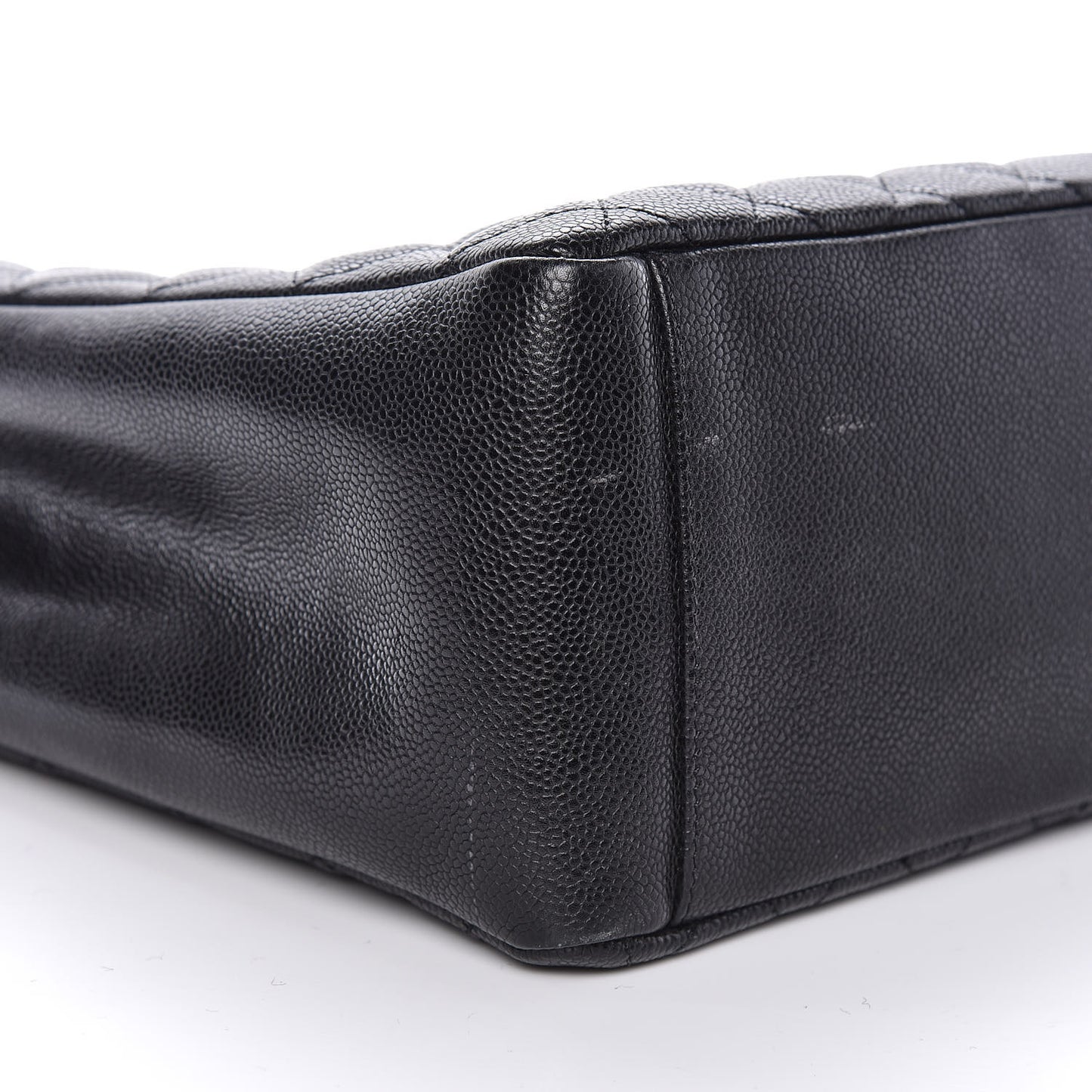 Caviar Quilted Grand Shopping Tote GST Black