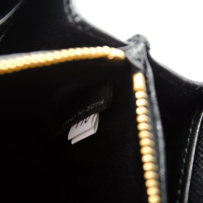 Prada Saffiano Bow Flap Wallet Nero Black 7 of 7