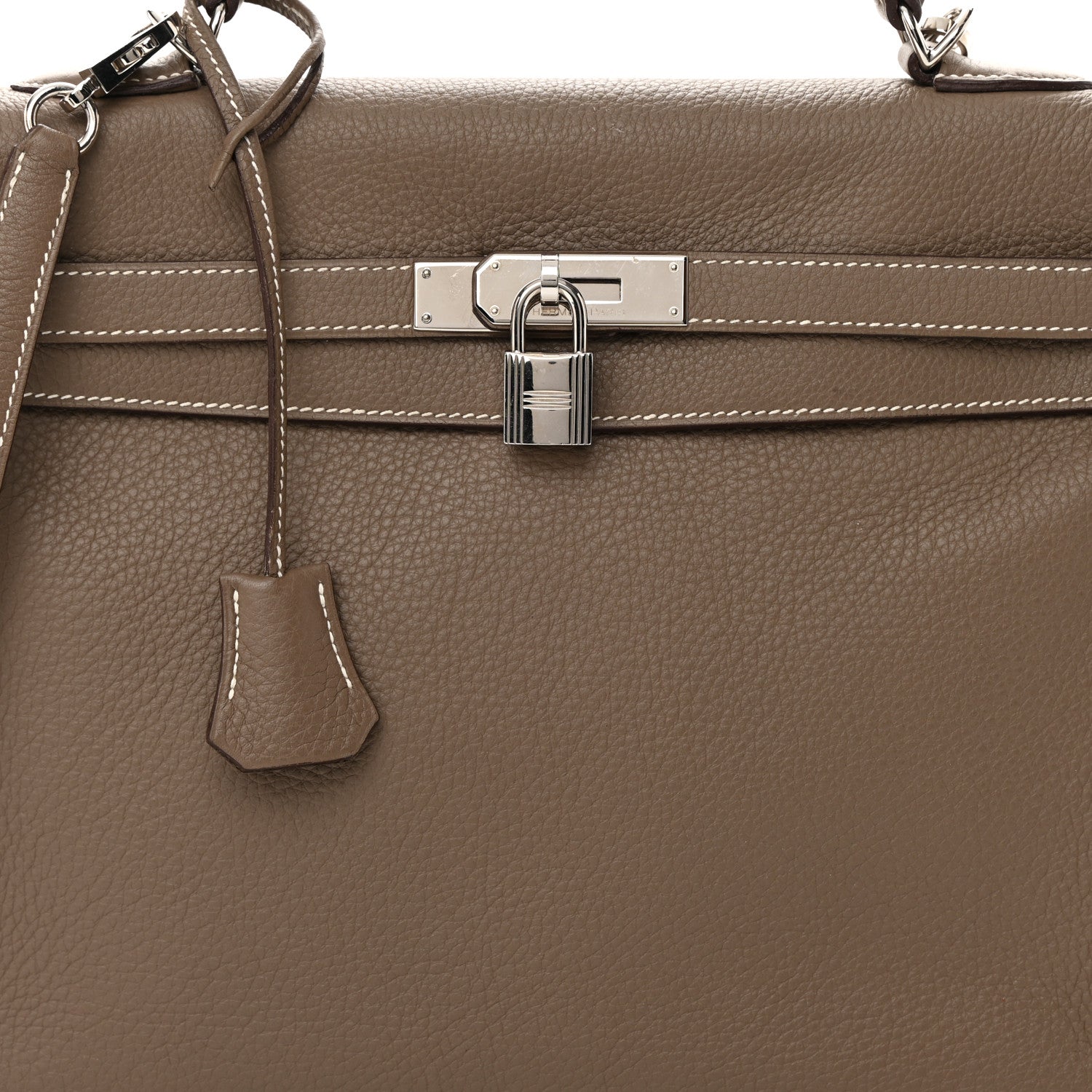 Hermes Taurillon Clemence Kelly Retourne 35 Etoupe 8 of 20